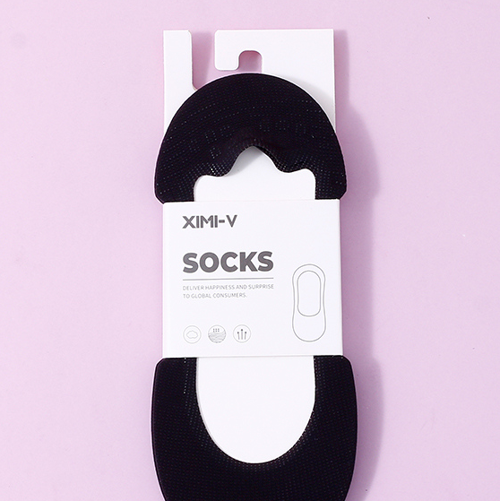 2 pairs of ultra-thin mesh eyelet silicone Invisible socks f
