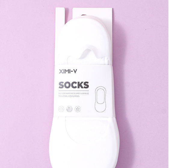 2 pairs of Classic Plain Air Cushion Women's Invisible Socks
