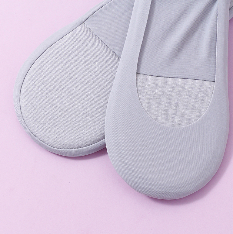 2 pairs of Classic Plain Air Cushion Women's Invisible Socks