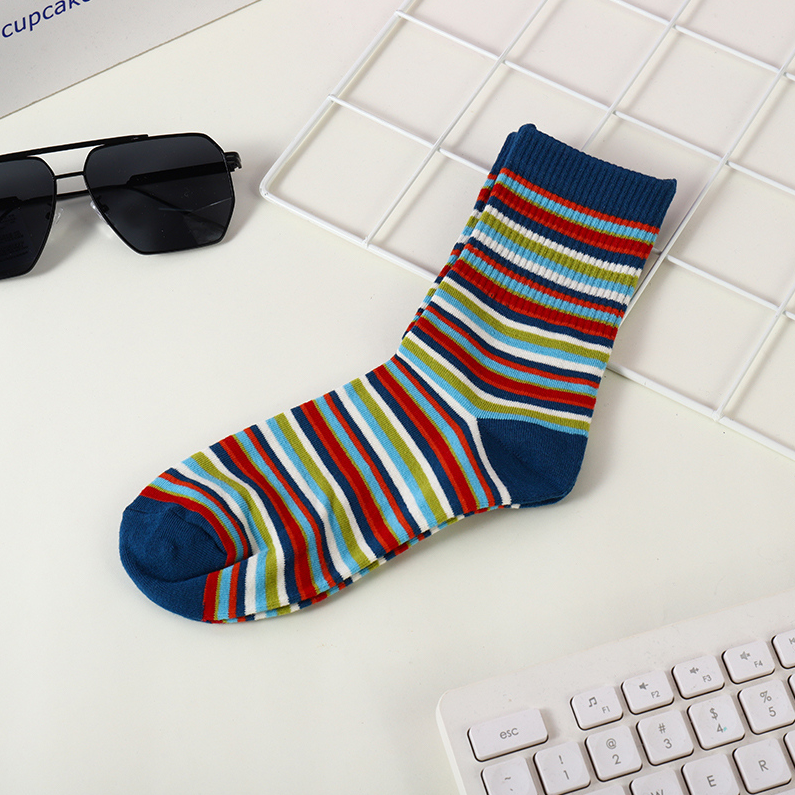 Striped matching socks (two pairs)