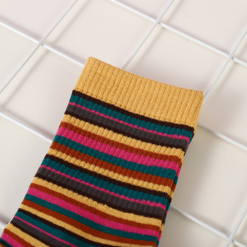 Striped matching socks (two pairs)