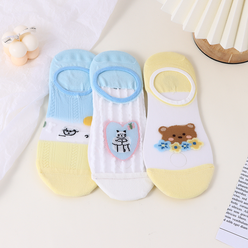 Red Panda Series Cassie Ladies Invisible Socks (two pairs)