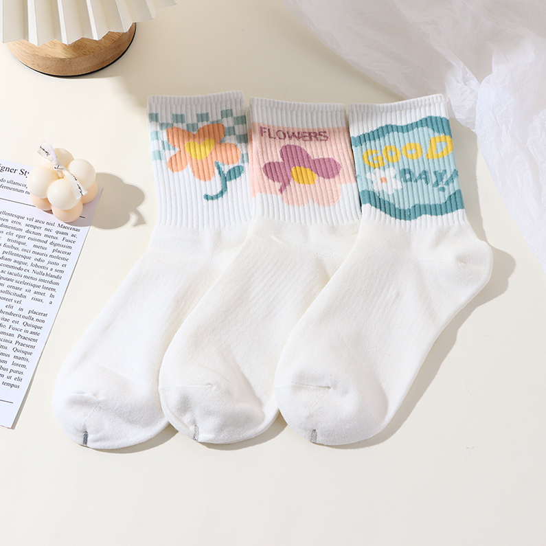 Japanese Floral All-in-one Women's Socks (2 pairs)