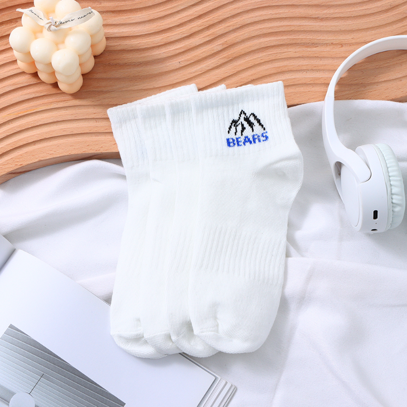 Snow Mountain Jacquard Men's Mid-Calf Socks 2 Pairs