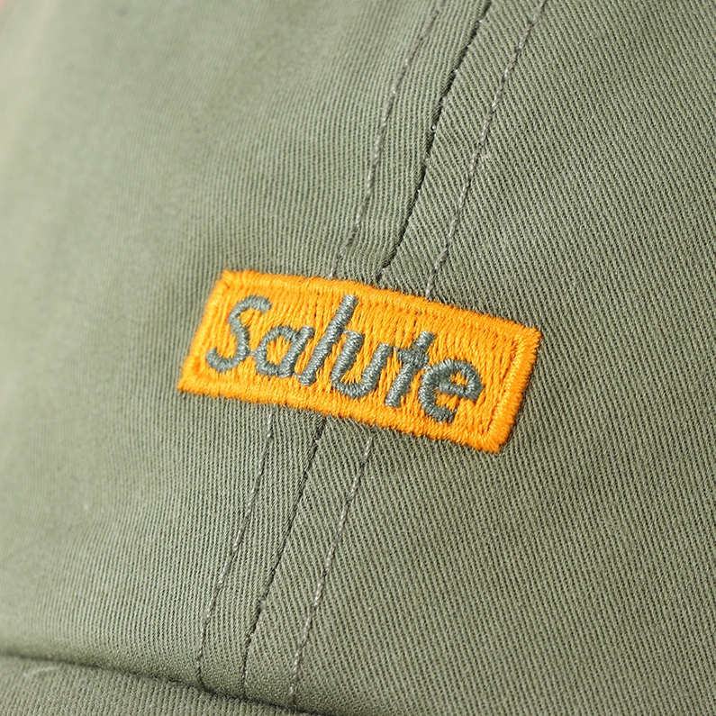 Simple small letter baseball cap - green