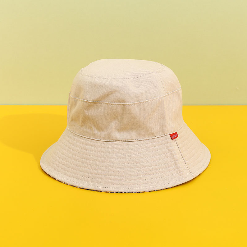 Double checked Fisherman's Hat (Beige)