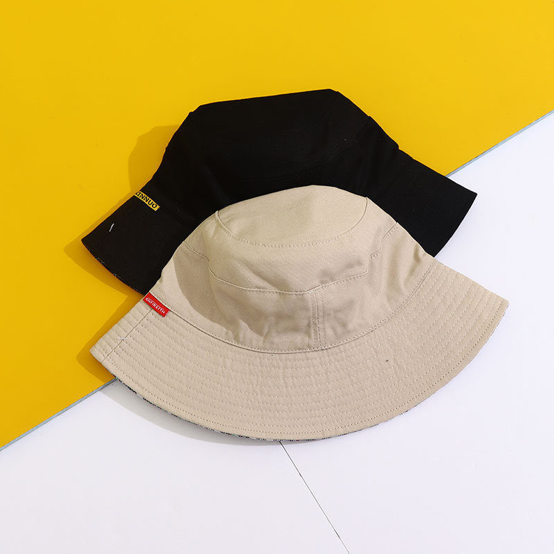 Double checked Fisherman's Hat (Beige)
