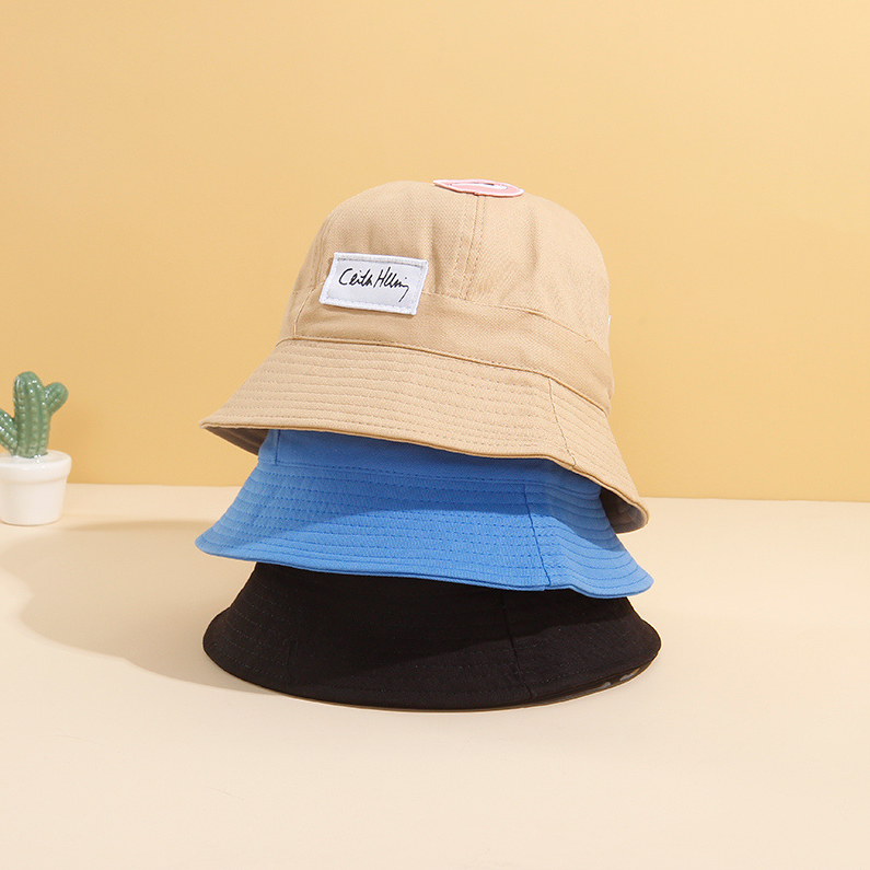 Personalized Small Pattern Labeled Fisherman's Hat (Blue)