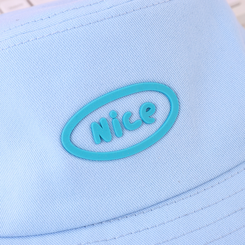nice colored labeled fisherman's hat. - Blue