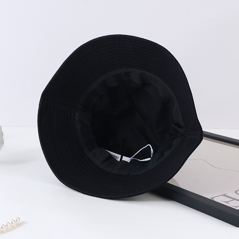 Monogrammed fisherman's hat. - Black