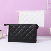 Simple diamond-shaped official document makeup bag