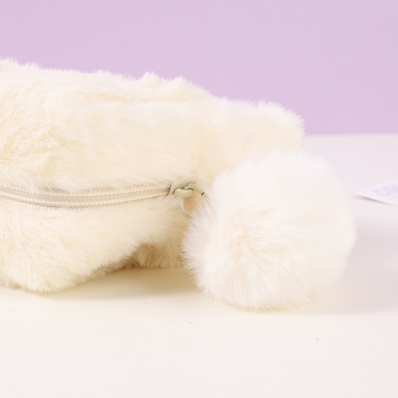 Zhi Zhi Coconut Cloud Large Square Plush Pen Case L