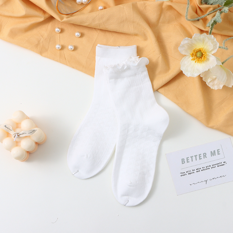 2 pairs of matching solid color combination children's socks