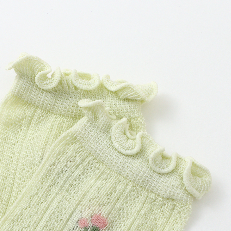 2 pairs of lovely Jacquard wood ear children's socks 6-8Y