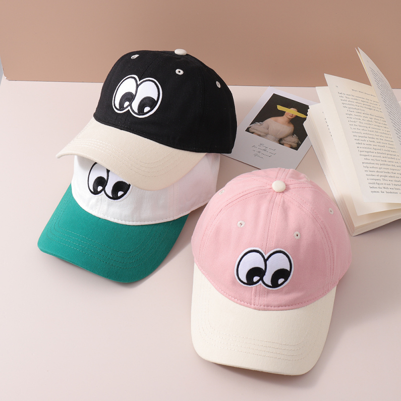 Smart Big Eyes Color Contrast Baseball Cap for Kids