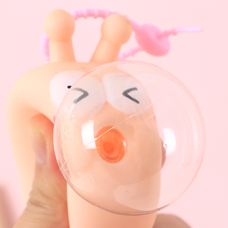 Relieve stress by blowing bubbles and playing with them