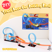 Track Race Car Building Block 76PCS (2 Cars)