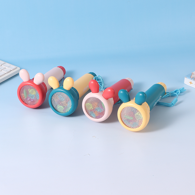 Funny colorful light kaleidoscope