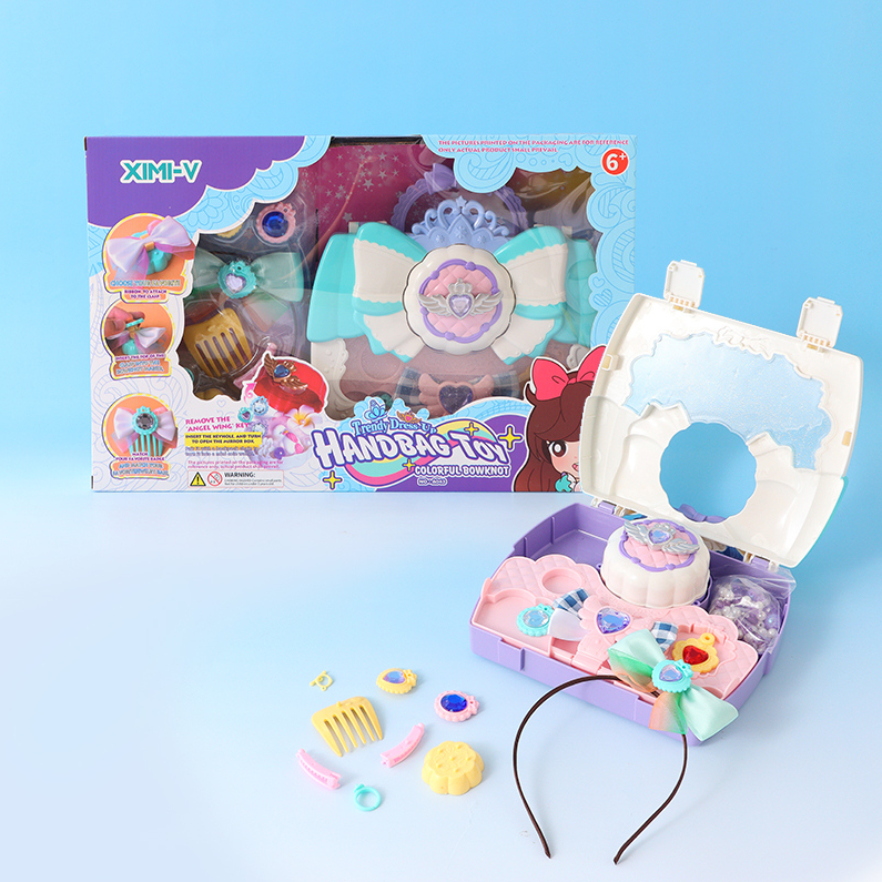 Trendy Dress-Up Handbag Toy - Colorful Bowknot (Shining Star