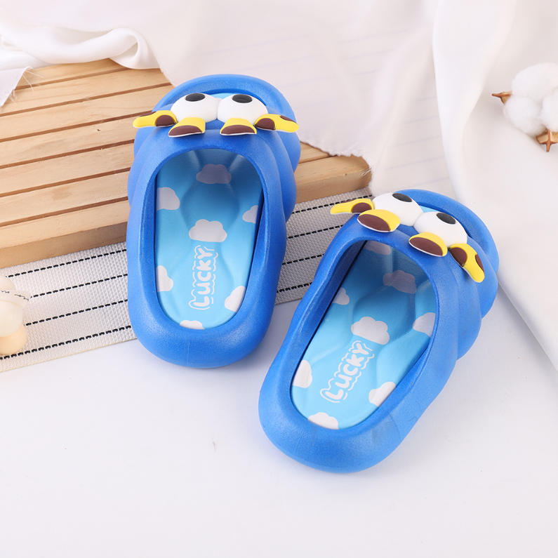 Soft yellow and blue cute children's slippers 180mm (mixed)