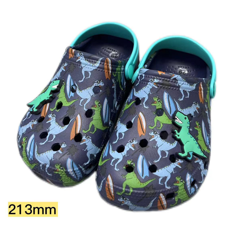 Fun cartoon printed Crocs for Kids 213mm (blue)