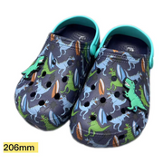 Fun cartoon printed Crocs for kids 206mm (blue)