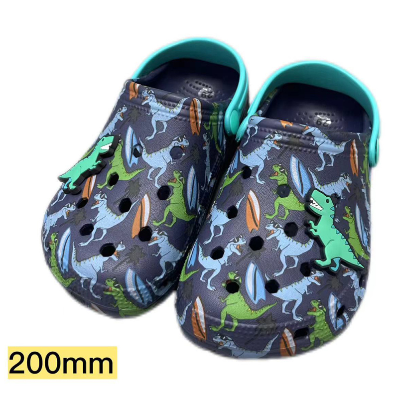 Fun cartoon printed Crocs for Kids 200mm (blue)