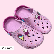 Fun cartoon printed Crocs for kids 206mm(pink)