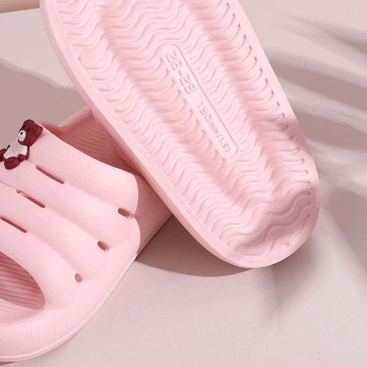 Cartoon series Q Soft Kids' Slippers (pink 26-27)