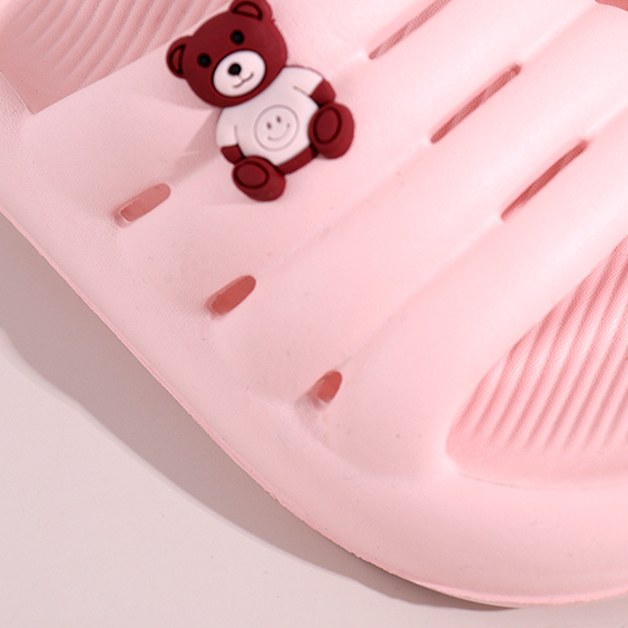 Cartoon series Q Soft Kids' Slippers (pink 26-27)