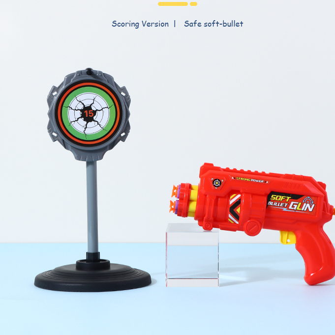 Rotary Revolver Soft Bullet Gun Toy (2-in-1 Single Target)