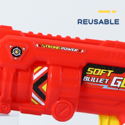 Rotary Revolver Soft Bullet Gun Toy (2-in-1 Single Target)
