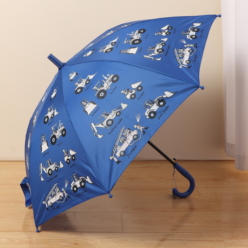 Children's fun car car discoloration children's umbrella (da