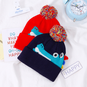 Cute Little Crocodile Jacquard Knitted Hat for Kids (Mixed c