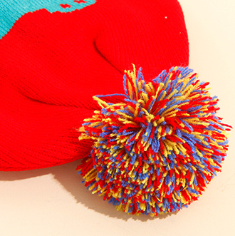 Cute Little Crocodile Jacquard Knitted Hat for Kids (Mixed c