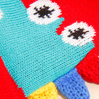 Cute Little Crocodile Jacquard Knitted Hat for Kids (Mixed c