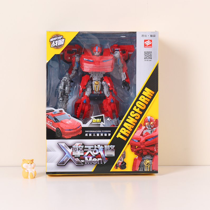 An 8.5 "Giant Cop shape-shifting toy