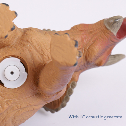 Electric Vinyl Cotton StuffedTriceratops Toy with Sound