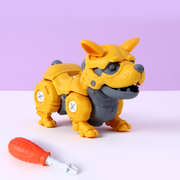 Assembled Yellow Corgis Dog Toy