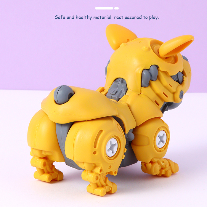 Assembled Yellow Corgis Dog Toy