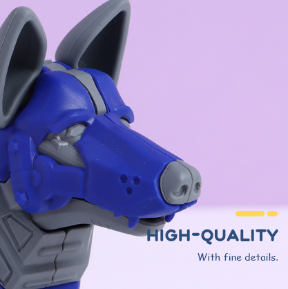 Assembled Blue Shepherd Dog Toy