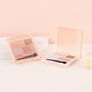XIMIVOGUE Peach Pink Four-Color Eyeshadow 02# Vanilla Milk Foam