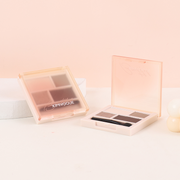XIMIVOGUE Peach Pink Four-Color Eyeshadow 01# Mocha Latte