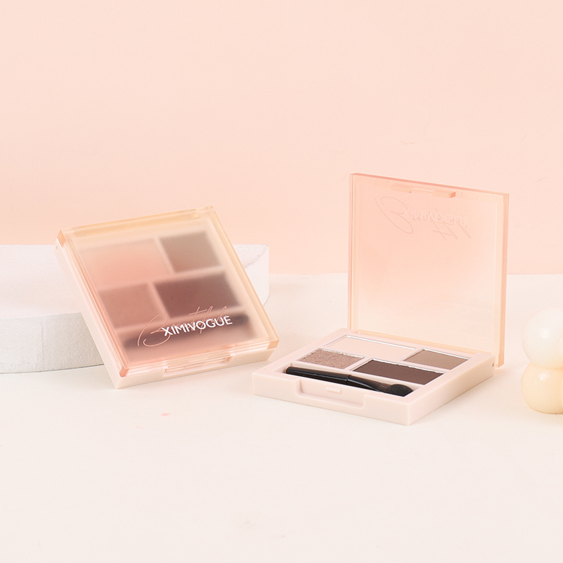 XIMIVOGUE Peach Pink Four-Color Eyeshadow 01# Mocha Latte