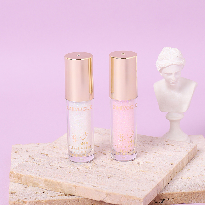 XIMIVOGUE Liquid High-Gloss Eyeshadow 01 Sweet Peach Cherry Blossom