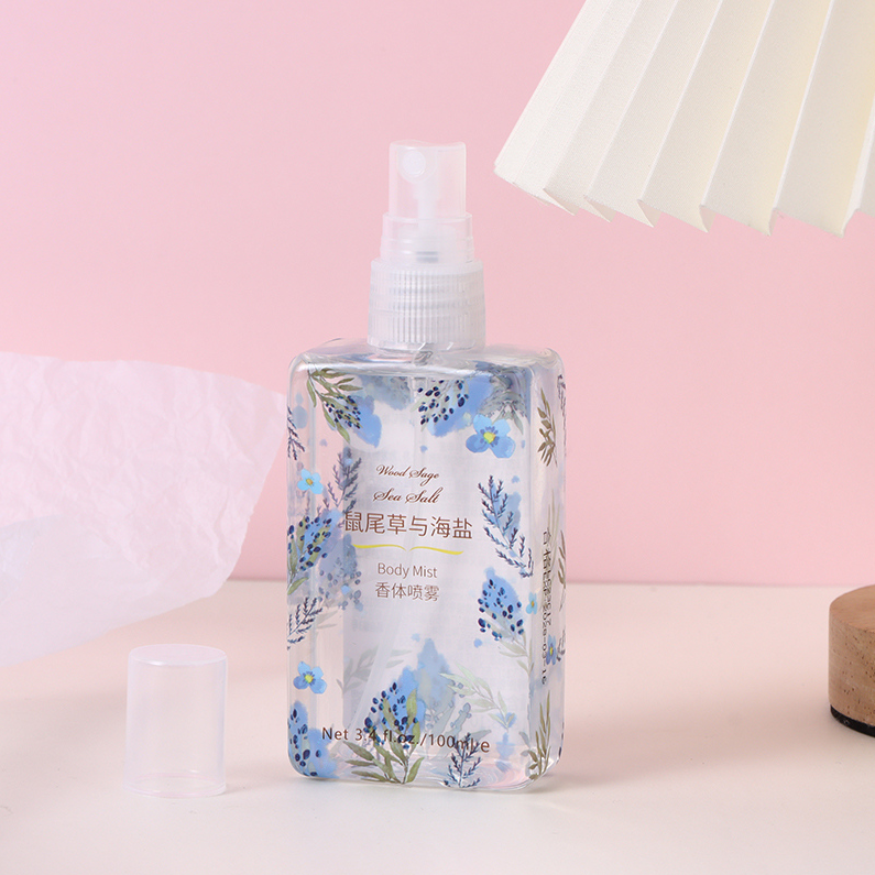 Sage and sea salt scented body spray