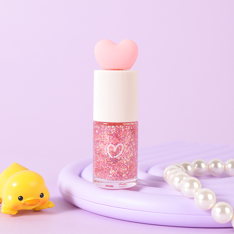 Flower Sweetheart Oily Nail Polish 09# Rose Sparkling