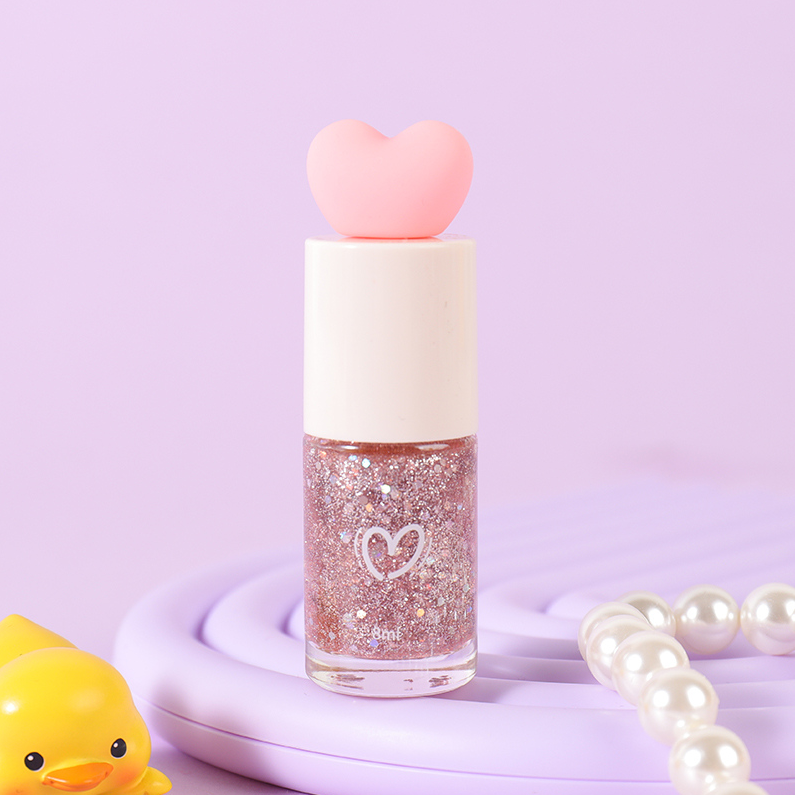 Flower Sweetheart Oily Nail Polish 07# Sunset Crystal