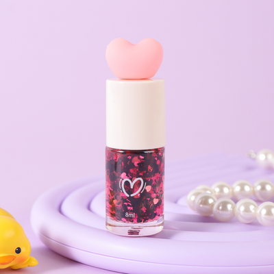 Flower Sweetheart Oil-based Nail Polish 06# Love Glitter