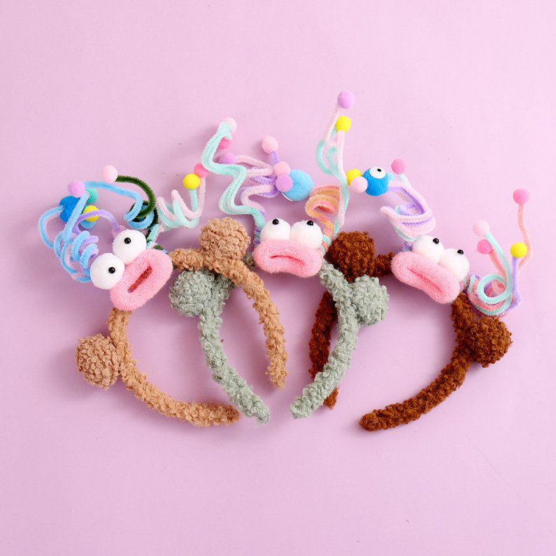 Cute Sausage Mouth Plush Headband